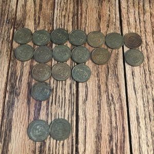 Vintage Chuck E Cheese Coins - 19 game coins